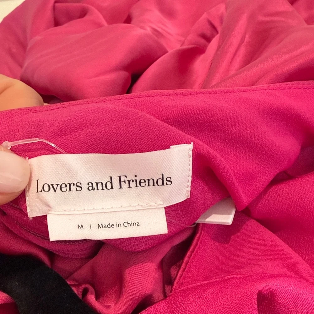 Lovers & Friends Hayes Mini Dress Hot Pink Sz M - Picture 4 of 8